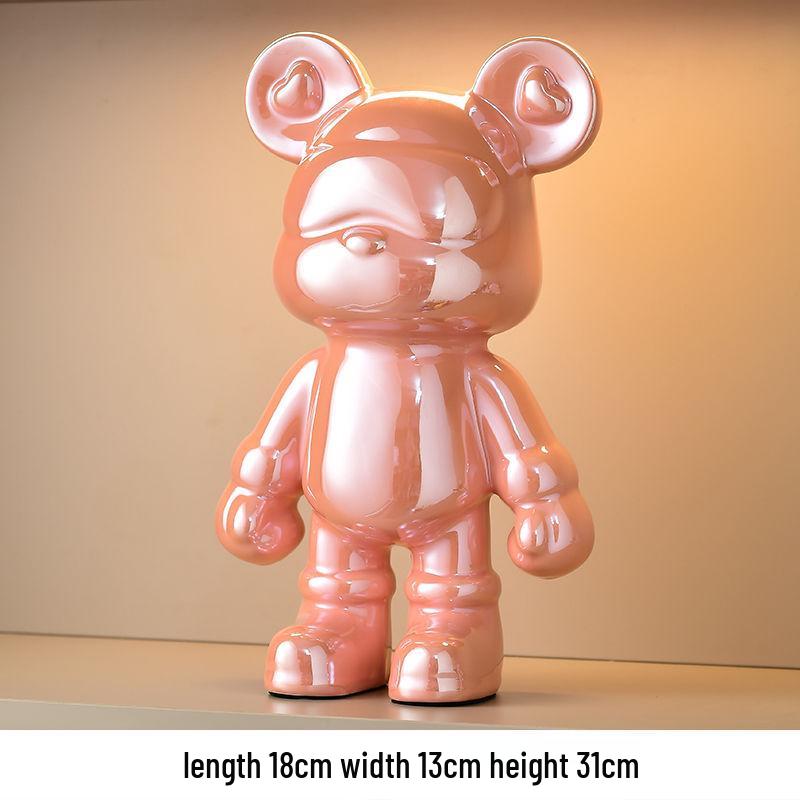 Trendy Beer Figuur Spaarpot - Creatieve Cartoon Decoratie voor Moderne Woonkamers