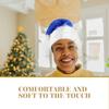 2Pcs Santa Hats Medium Size Soft Christmas Caps Comfortable Xmas Winter Headwear Party Christmas Decoration Santa Hats