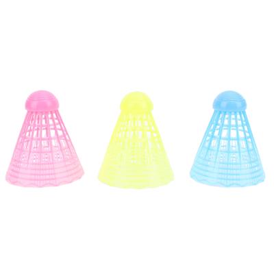3Pcs LED Badminton Shuttlecocks Blue Yellow Pink Nylon Lighting Glow In The Dark Night Badminton