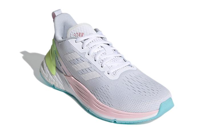Adidas Response Slip Resistant And Breathable Low top Kids' Running Shoes White Pink Teenagers FY8887
