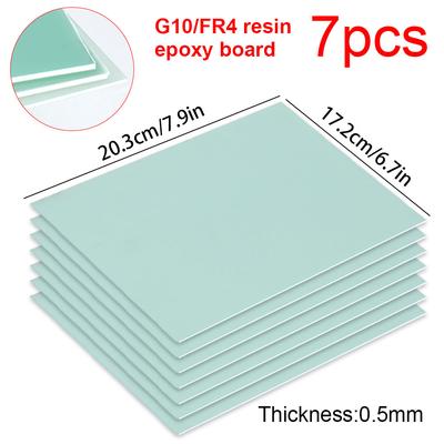 7/3st DIY G10/FR4 Epoxiplatta Isolerskiva 3D-skrivare 0,5 mm för 3D-utskrift för 3,2V 280Ah 320Ah 90Ah Lifepo4 Batteripaket
