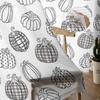 Thanksgiving Pumpkin Hand Drawn Autumn Sheer Curtains For Living Room Bedroom Tulle Curtain For Kitchen Voile Blind Curtain