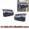 For 08-12 Mitsubishi Lancer Rearview Side Mirror Cover Cap Carbon Fiber Style Us