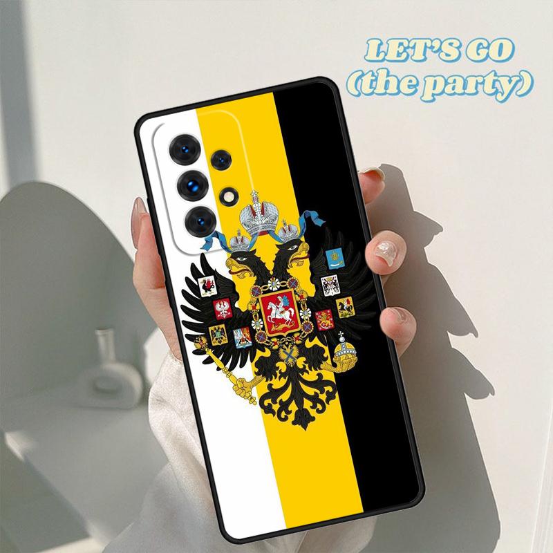 Russia Flag Coat Of Arms phone case For Samsung Galaxy A42 A31 A40 A51 A71 A32 A80 A91 A52 A72 A20e A21S A50 A70 A11 A12 Cover