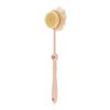 Double Sided Bath Brush Long Handle Non-slip Soft Bristle Exfoliating Body Scrubber for Home Daily Bathing 1Pcs
