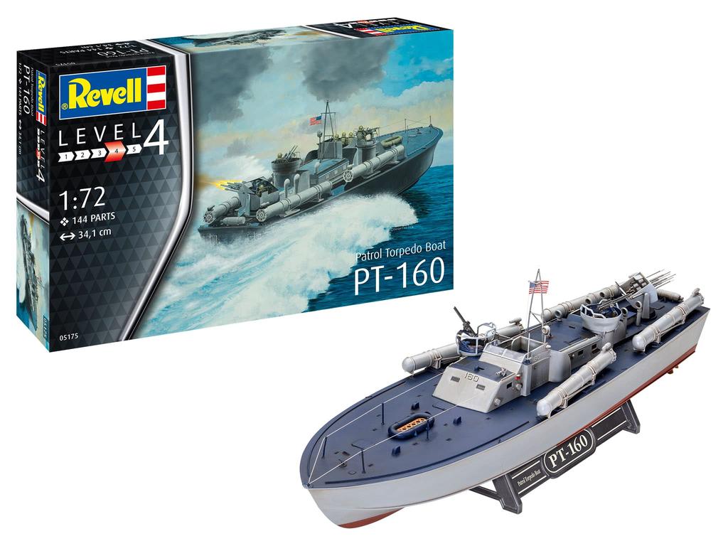 Německá úroveň US Navy PT člun torpédový člun Plastový model 05175 Barva výlisku 1/72 PT-559/PT-160