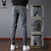 PLAYBOY Men's Autumn/Winter Straight-Leg Slim-Fit Jeans