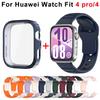 Case+SIlicone Band for Huawei Watch Fit 4 Pro Strap Smart Watch Sport Correas Bracelet for Huawei Watch Fit 4 Bands Accessories
