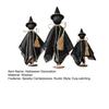 3Pcs/Set Black Witch Decorations Standing Witch with Hat Broomstick Desk Decor Rustic Halloween Centerpieces for Home Farmhouse Mantel Dining Table