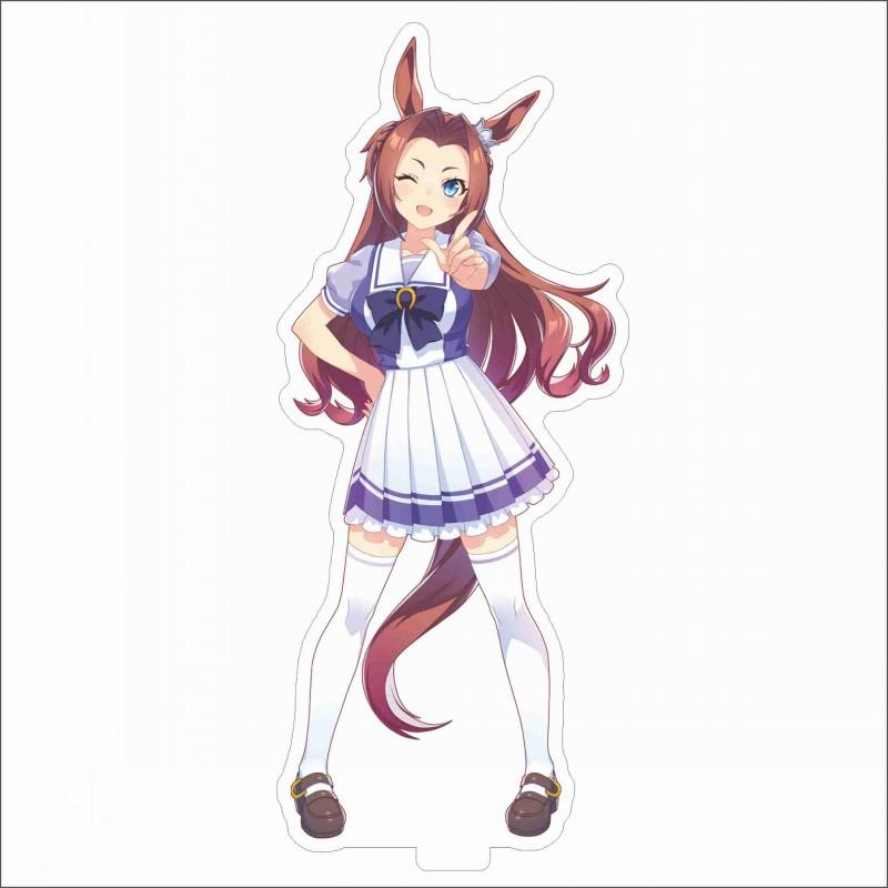 Japan Beautiful Derbil 15 Cm Cartoon Characters Acrylic Double-sided Stand Model Kawaii Cute Office Decoration Panel Permanent Recording Fans