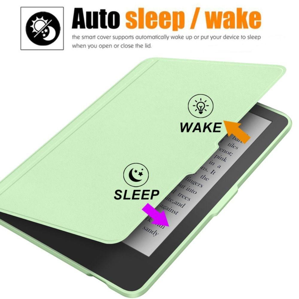 Auto Wake/Sleep Case Magnetic Snap-on e-Reader Cover Split Design Transparent Funda for KOBO Clara Color/2E/BW 6 inch