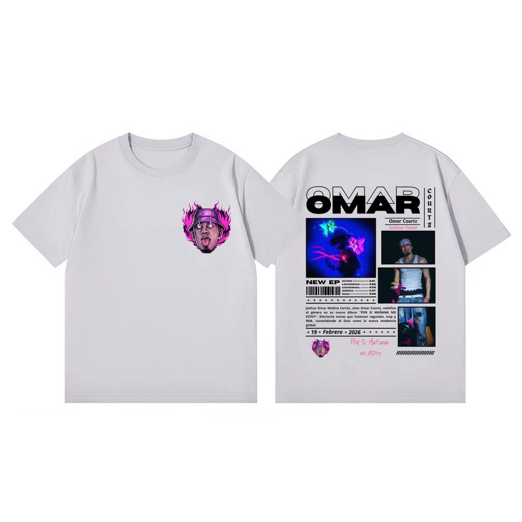 Omar Courtz Por Si Mañana No Estoy Album Graphic T Shirts Fashion Pop Music Short Sleeve Tshirt Unisex Casual Cotton Tshirts