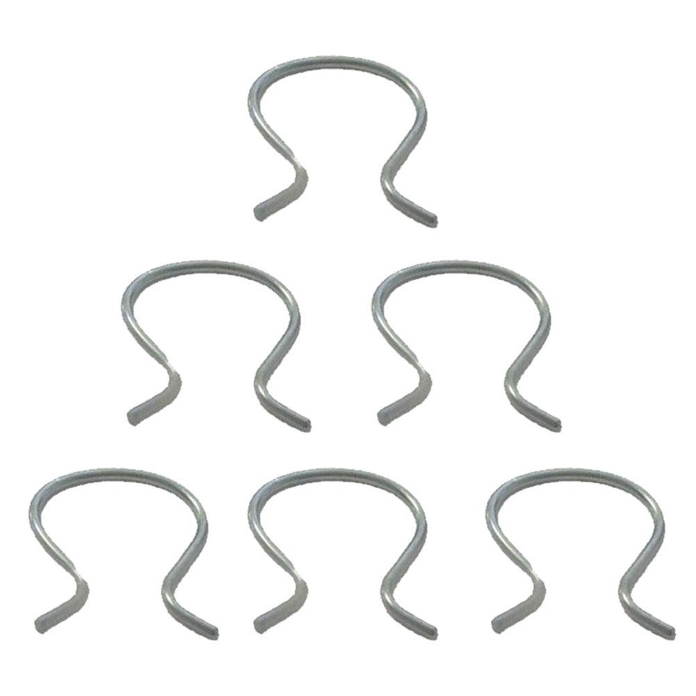 Horseshoe Clips Plastic Right Sliver Zinc Plated 2288