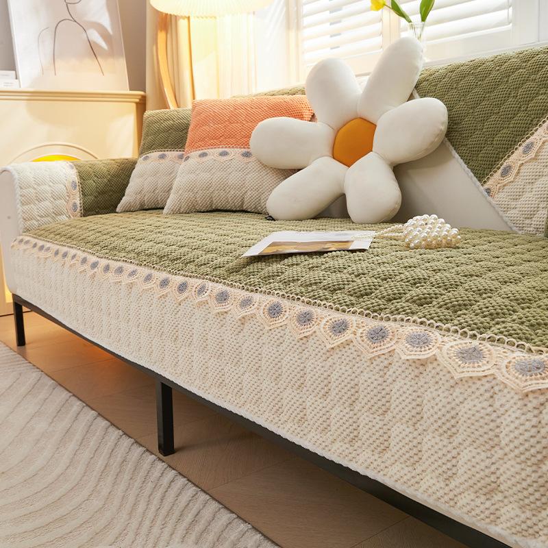 

Nordic Ins Light Роскошная диванная подушка Four Seasons Универсальные подушки для сидений Чехол для дивана Спинка Полотенце Подушка с защитой от царапин 70*70cm