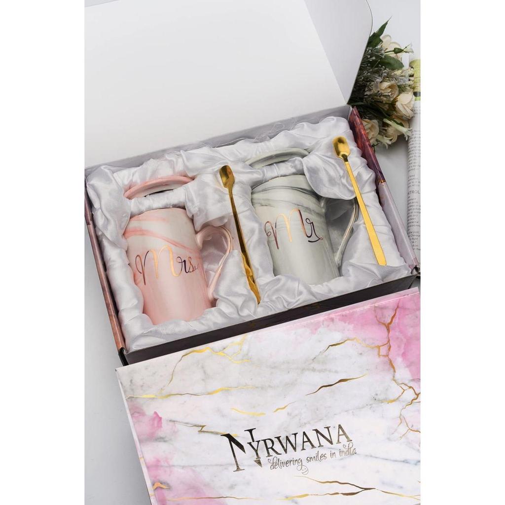 Kaffeetasse, Hochzeitsgeschenke für die Hochzeit, Hochzeitsgeschenk für Paare, Paargeschenk, Weihnachtsgeschenke, Mr & Mrs Set mit 2 Kaffeetassen