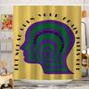 Modern Art B-BAUHAUS Shower Curtain, Bathroom Decorative Shower Curtain, Waterproof Shower Curtain With Hooks