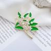 Rural Style Summer Gardenia Brooch for Women - Elegant & Trendy