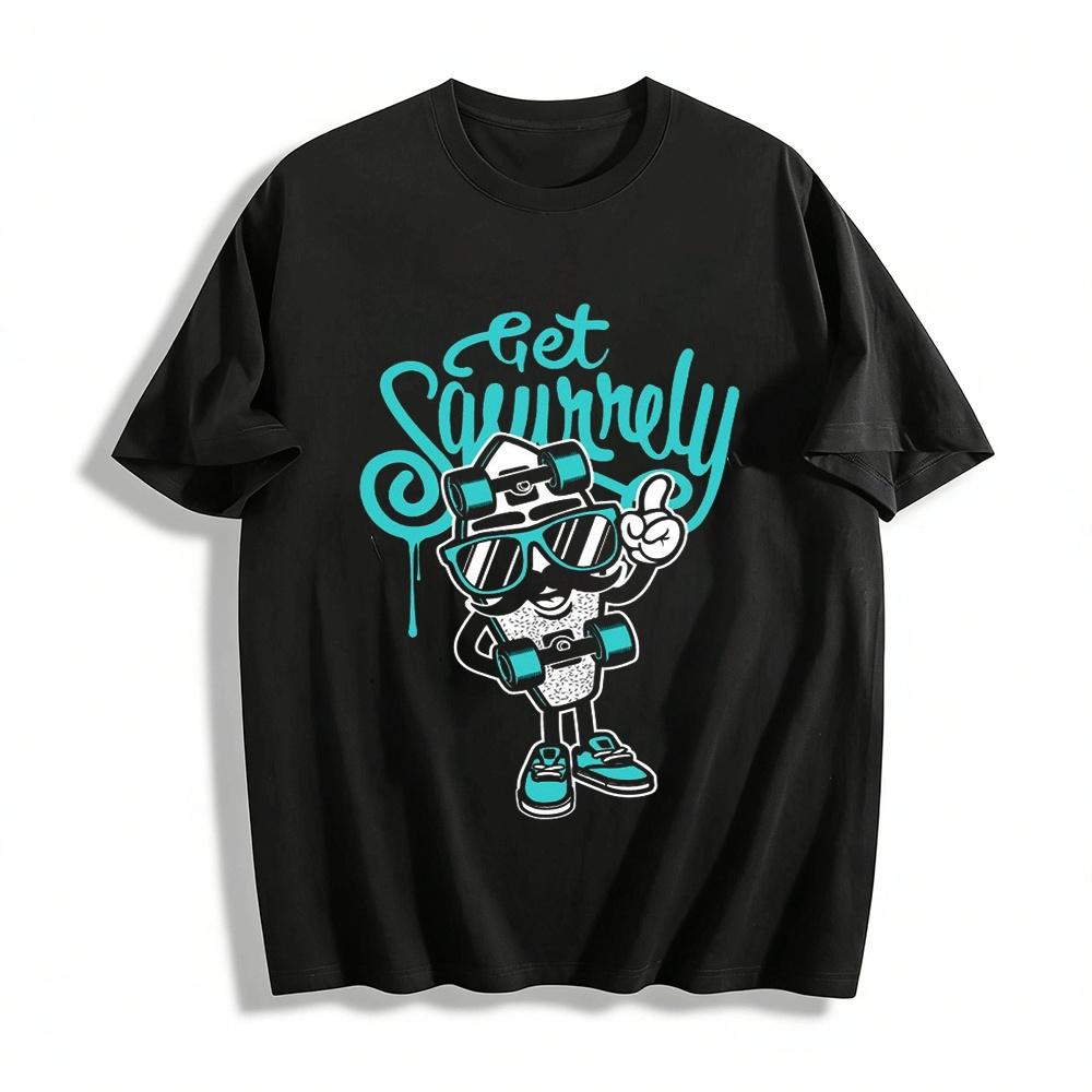 

Get Squirrely Skateboard Graphic Casual Streetwear Tee Pure cotton T-shirt XXS