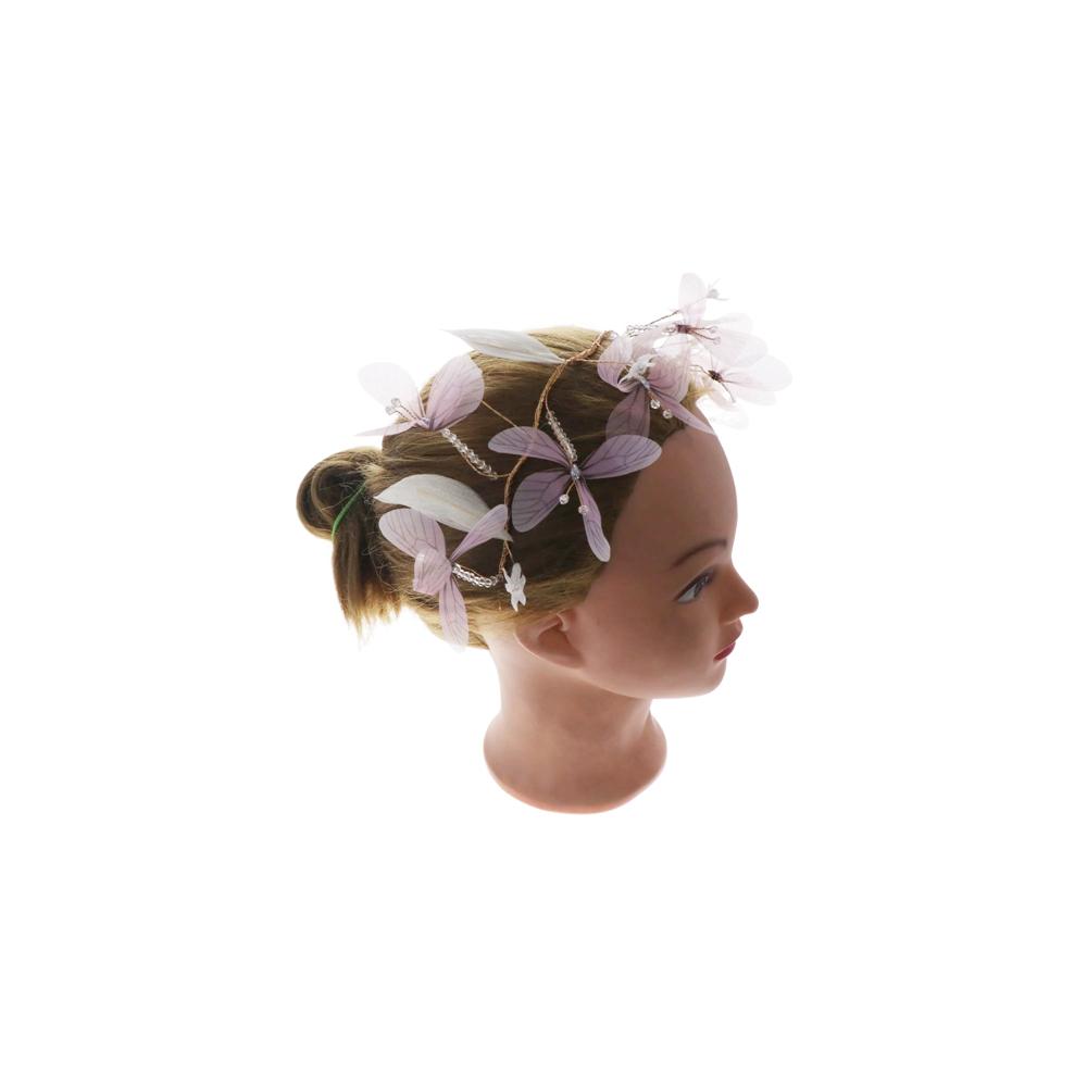 Wedding Headband Hair Ornaments Korean Headdress Women Hair Hoop Transparent Dragonfly Headband