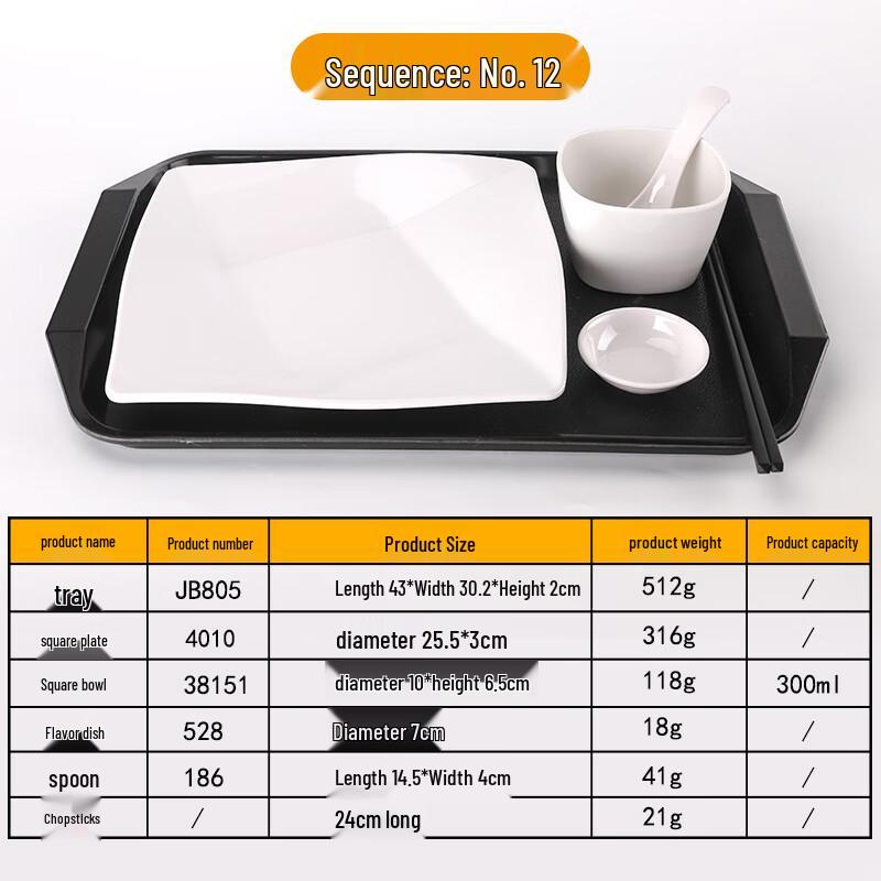 Melamine Restaurant Tableware Set