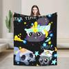 Dandys World Halloween Warm Blankets Picnic Plush Throw Blanket Graphic Living Room Flannel Bedspread Sofa Bed Cover