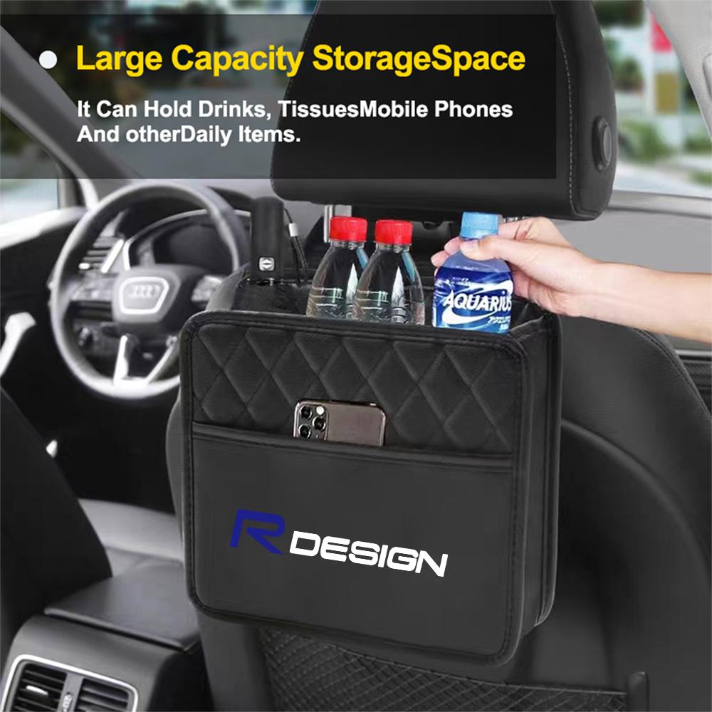 Car Backseat Organizer Bag Auto Storage Pockets Cover for Volvo V40 XC60 XC90 C30 V60 RDESIGN S60 S80 S60L T5 T6 AWD V90 V70 S90