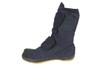 Nissin Rubber Men's Long Work Boots for Self-Gardening, Split Toe, Velcro Closure, No Toe Cap, Navy, Size 26.5 cm