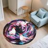 Rooster Pattern Round rug,Carpet Rug for Living Room Bedroom Sofa Playroom Decor,Non-slip Floor Mat,Holiday Gifts and Birthday Gifts.