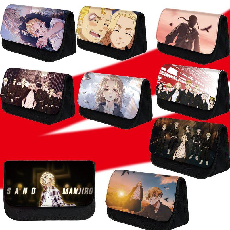 Tokyo Polyester Revengers School Pencil Case Large Capacity Writing Case Double
