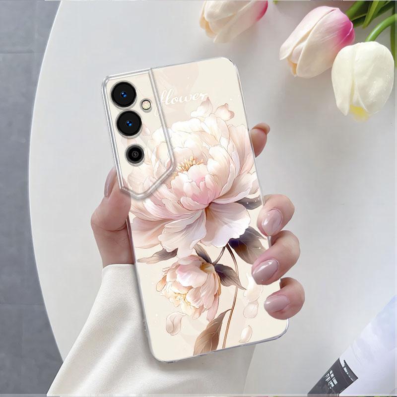 

For Tecno Pova Neo 2 3 Case Luxury Protective Cover For Tecno Pova Neo Marble Butterfly Flower Clear Soft Silicone Phone Case Tecno Pova Neo