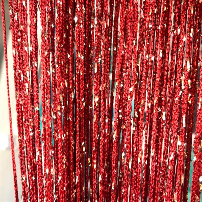 

Дверные занавески-шнуры для дверного проема с кисточками и бусинами, подвесная бахрома, хиппи, разделитель комнаты, окно, коридор, вход, стена, шкаф, спальня, уединение, декор W 100cm x H 200cm красный