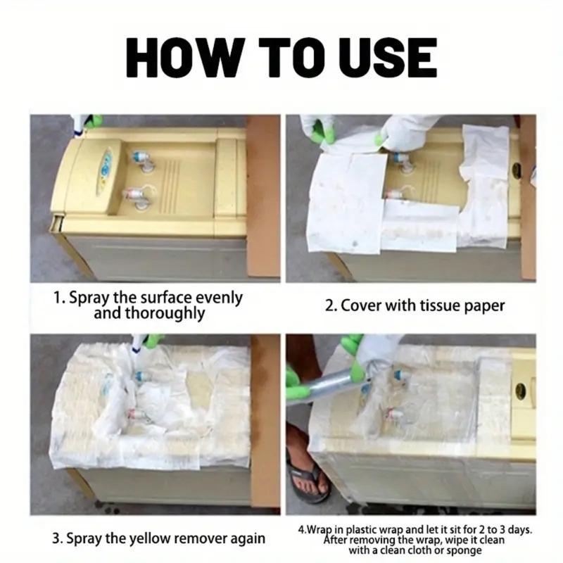 Plastic Gloss Restoration Agent for Air Conditioning Washing Machines Shell Stain Remover Yellowing Removal Sprayer