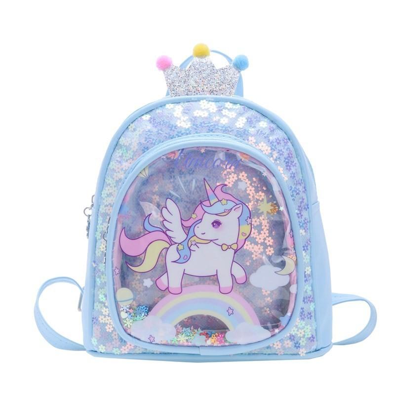 Cute Sparkling Animal Pattern Backpack For Boys And Girls With Breathable Design