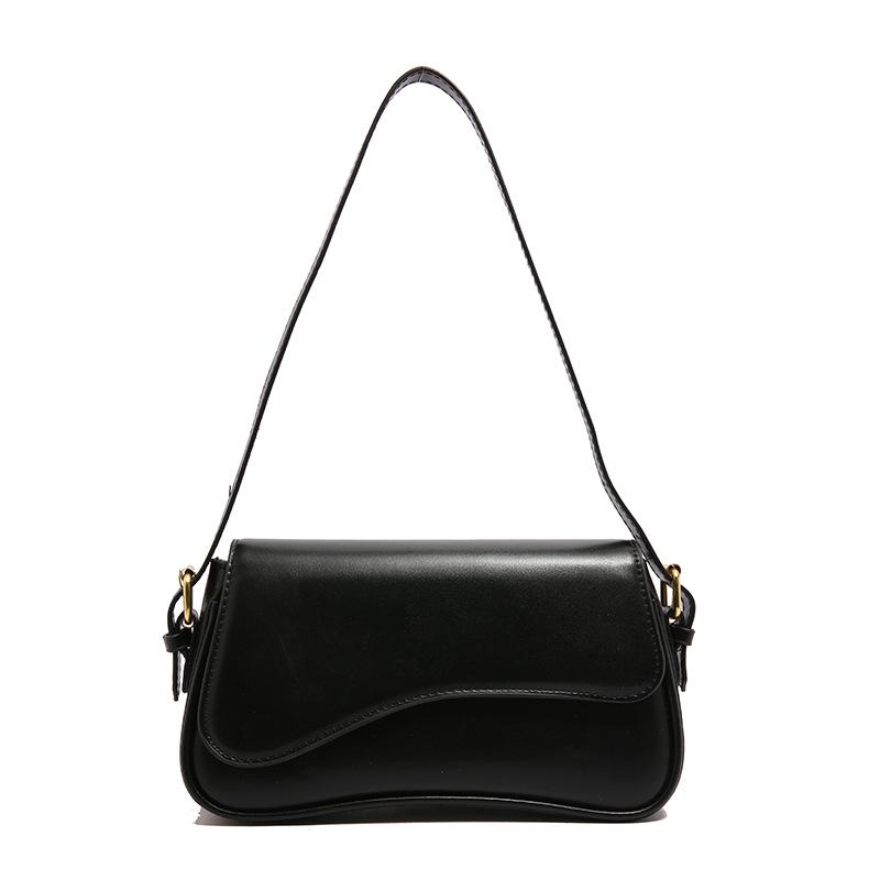 Women's Trendy 2025 Crossbody Bag - Solid Color, Wide Strap, Underarm and Shoulder Bag.