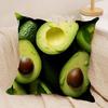 Fresh Food Anime Health Cushion Cover Silky Short Plush DoubleSided Printed Pillow Case for Sofa All Seasons Home Decor Gift