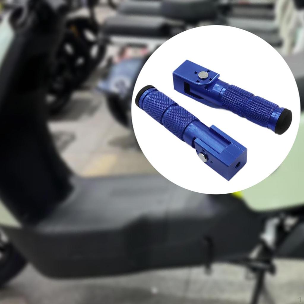 2 Pieces Motorcycle Footpegs Folding Accessories Easy Installation Lightweight Repair