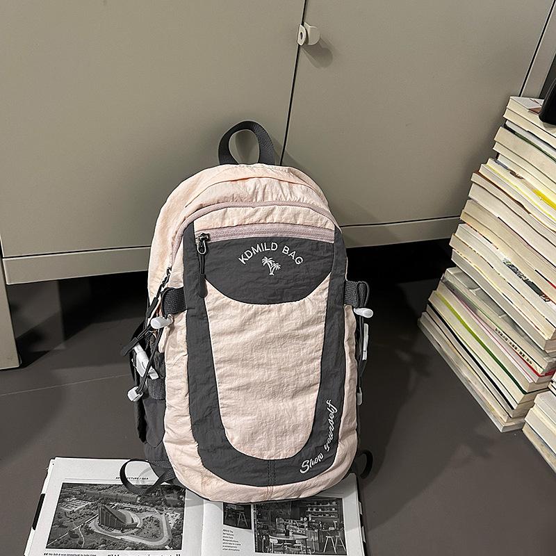 Large Capacity Mountaineering Bag Lightweight Sports Hiking Bag Women'S Tide Backpack Student Schoolbag