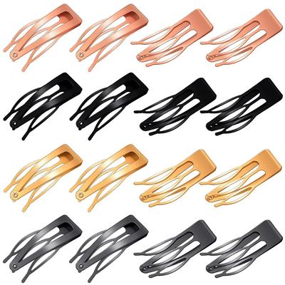 New 5pcs Metal Snap Hair Clips Updo Hair Pin Organizer Hairpins Click Clack Headwear Women Hair Accessories