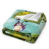 Japanese Blankets T-Totoros Travel Office Flannel Throw Blanket For Living Room Soft Custom DIY Quality Bedspread Gift Idea