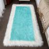 New Wave Faux Wool Rug: Bedroom, Living Room & Bay Window Mat with Long Pile