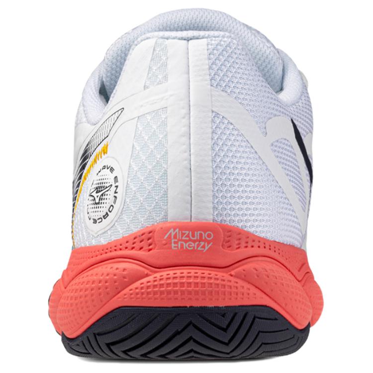 Mizuno Wave Enforce Court Bequeme Vielseitige Stoßdämpfende Langlebige Tennisschuhe Unisex Sneaker Weiß 61GA243260