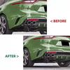 A28G-2017- For KIA Stinger Car Rear Bumper Side Vent Grille Decorative Cover Spoiler 1 Pair Auto Parts