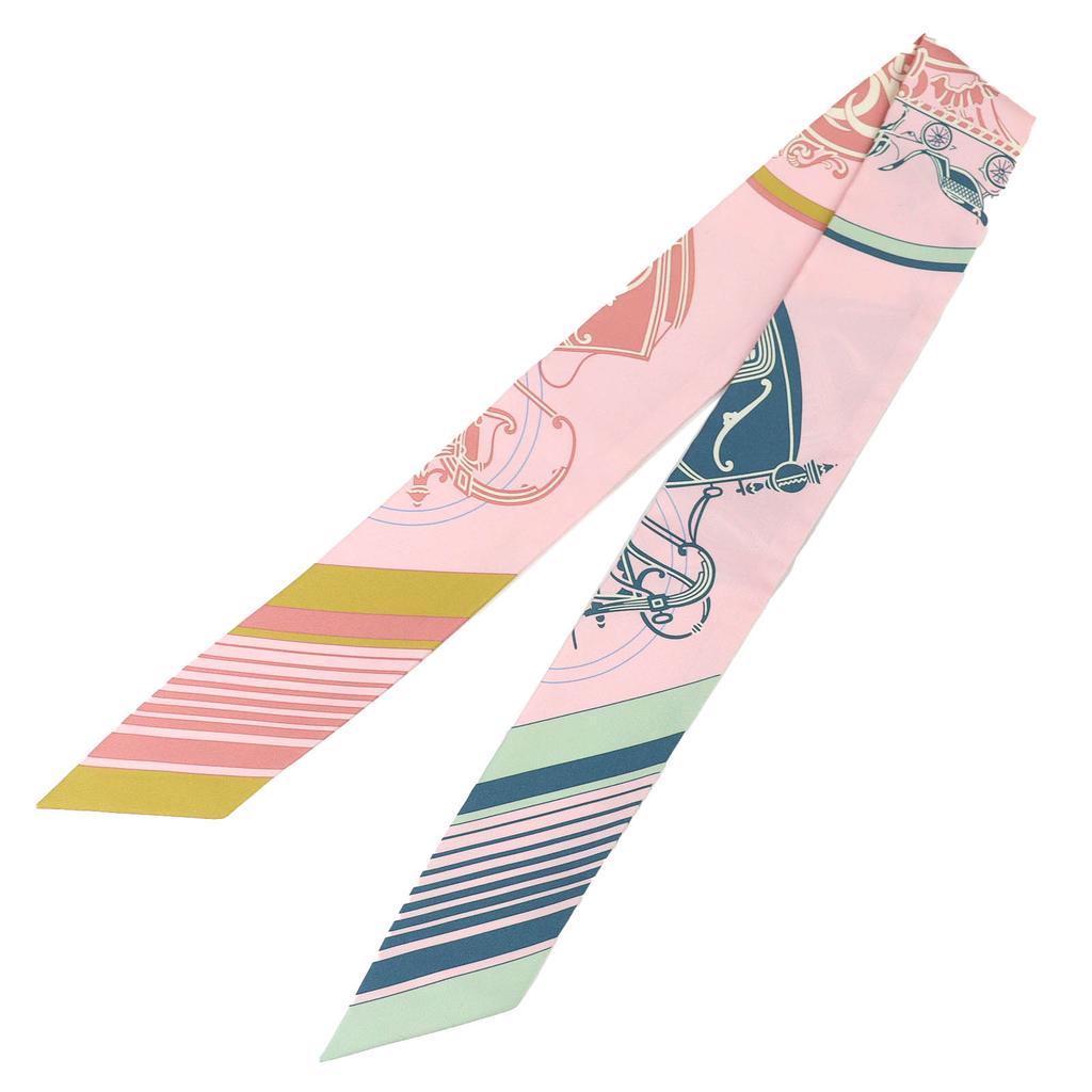 Pristine HERMES scarf Twilly Marble Silk Exlibris silk Women Used