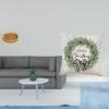 Festive Fruit Basket Snack Bowl And Bread Plate for Desktop with Christmas Pillow Cover Cushion Case