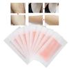 10 Stück Haarentfernung Bein Körper Gesicht Wachspapiere Enthaarungsstreifen(Rosa)