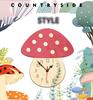 Mushroom Clock DIY Wall Clock Creative Cartoon Wall Acrylic Clock Home School Child Gift
