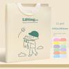 PP Document Storage Pouch Large Capacity Data Storage Bag Vertical Folder  School Office Supplies