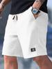 Pantaloncini Casual da Uomo Trama con Coulisse in Vita, Tasche per Abbigliamento Casual, Spiaggia o Attività all'Aperto, Pantaloncini Quotidiani Pantaloncini con Coulisse in Vita