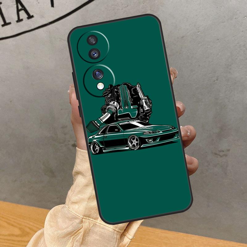 JDM Car Case For Honor Magic 8 Pro 5 6 7 Lite 90 70 50 400 200 X8c X8b X9a X9b X9c X9d Win RT Cover