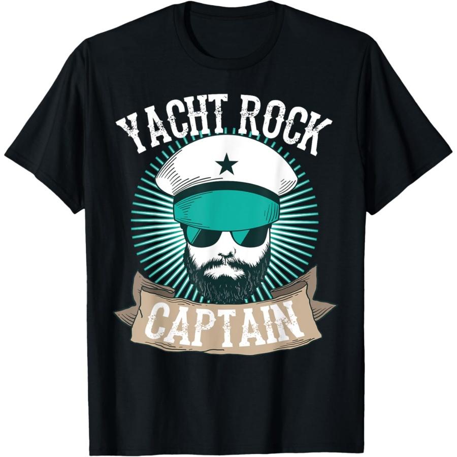 Крутой Капитан Yacht Rock _ Смешной Любитель Музыки Лидер Лодки Подарок Футболка S